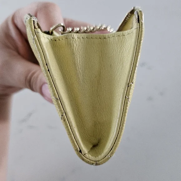 Chanel Yellow Caviar Coin Key Case Pouch - Picture 10 of 11